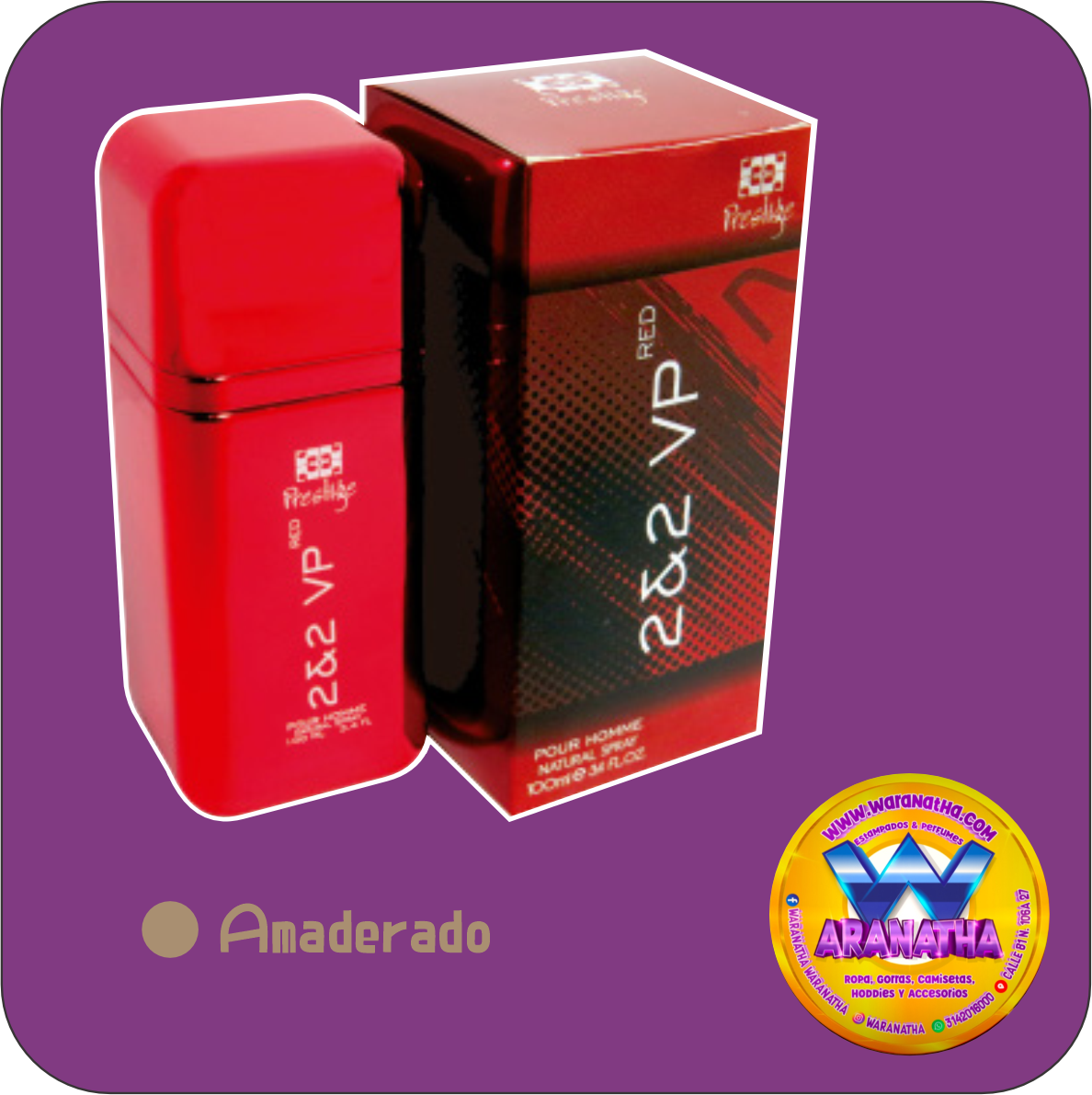 Perfume 2&2 VP RED para hombre